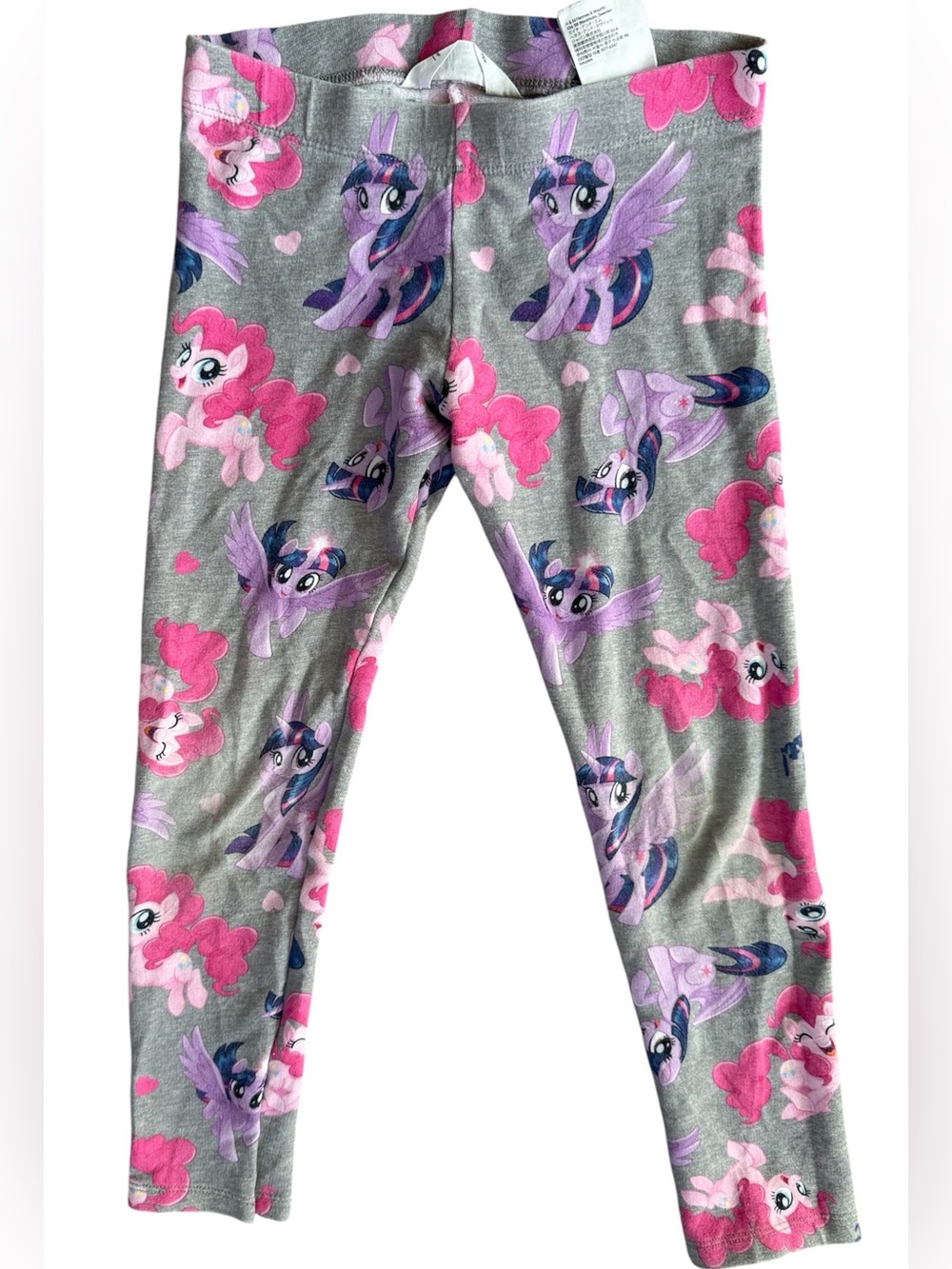 H&M Grey Leggings with Pink & Purple My Little Pony Print
